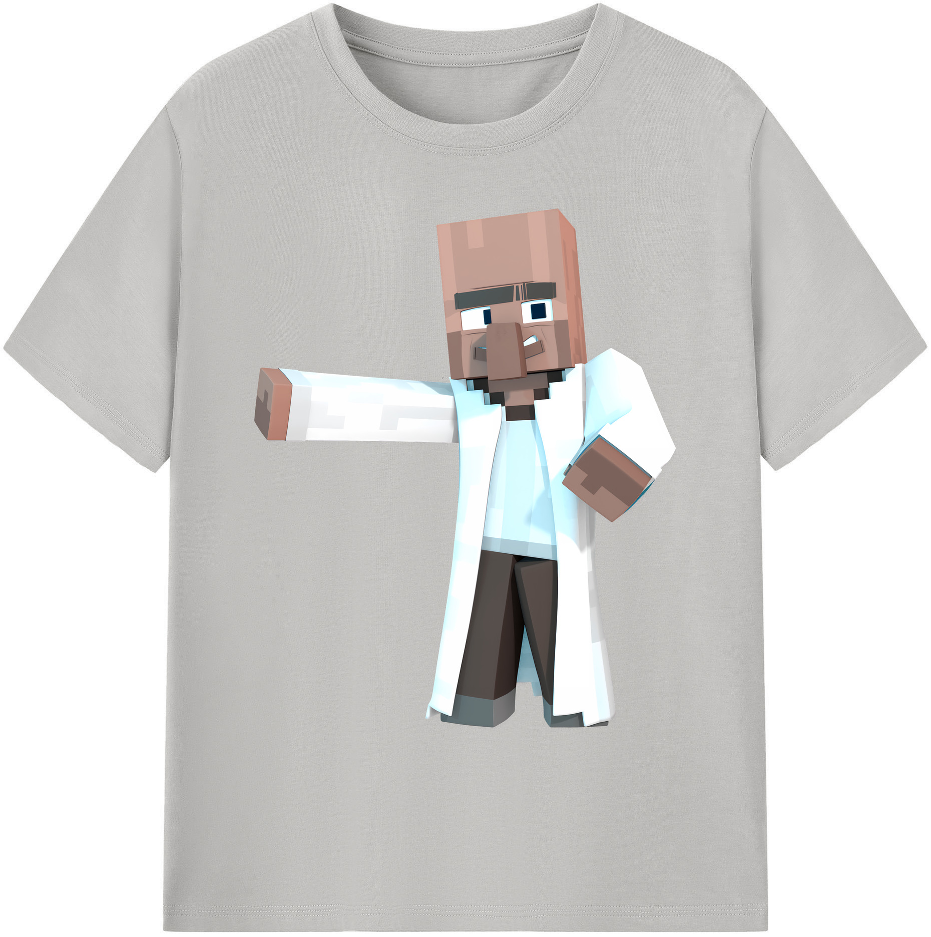 （画像用） マインクラフト ブロックの世界 Minecraft MC Block world 綿100％ メンズ半袖Tシャツ｜肌触りやわらか＆通気性