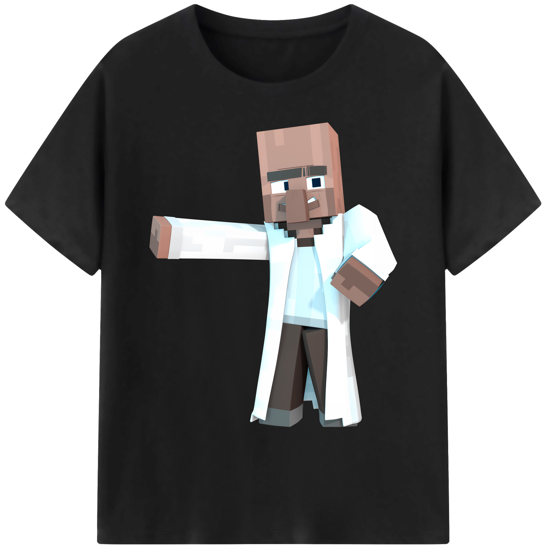 （画像用） マインクラフト ブロックの世界 Minecraft MC Block world 綿100％ メンズ半袖Tシャツ｜肌触りやわらか＆通気性