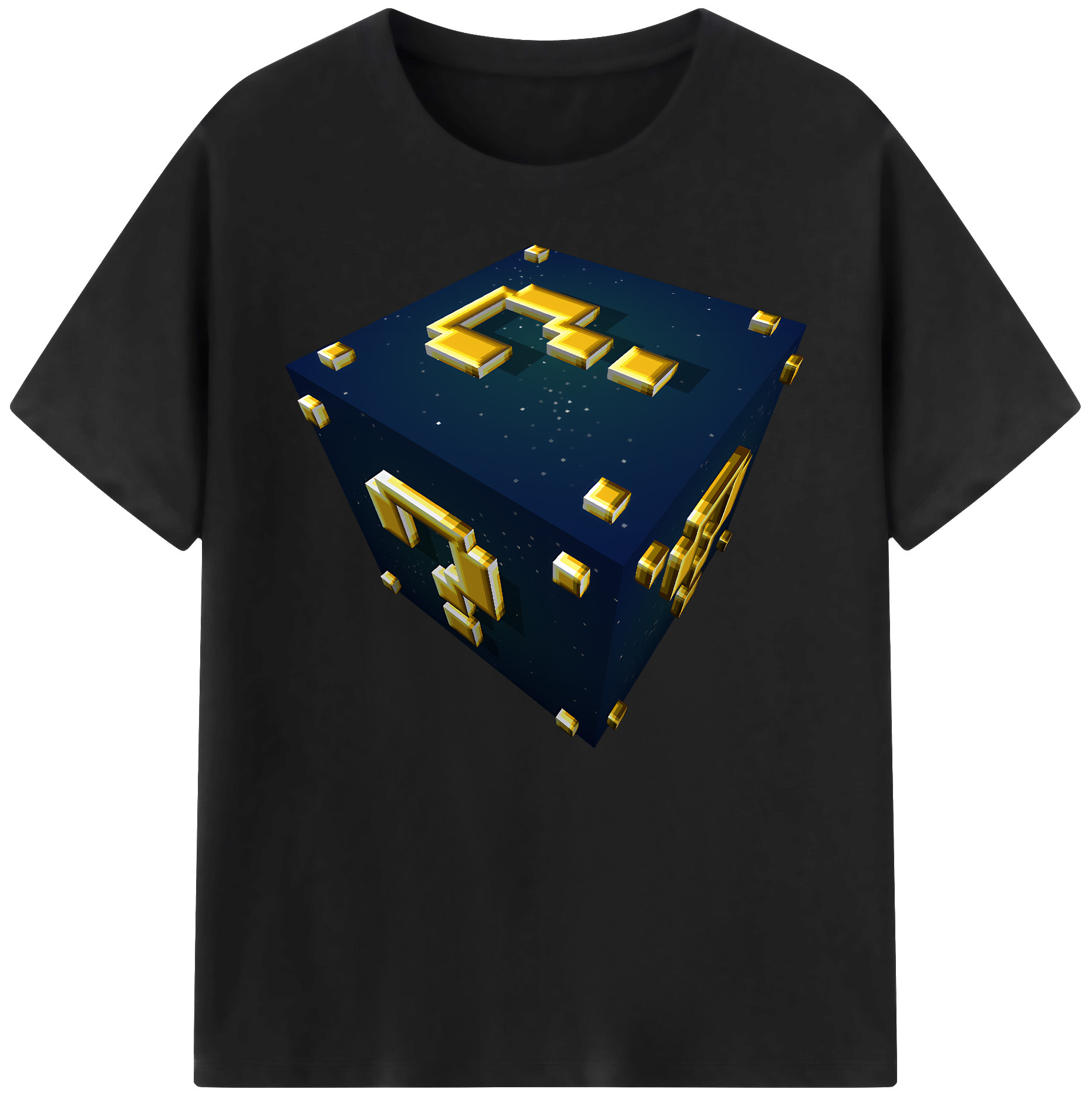 （画像用） マインクラフト ブロックの世界 Minecraft MC Block world 綿100％ メンズ半袖Tシャツ｜肌触りやわらか＆通気性
