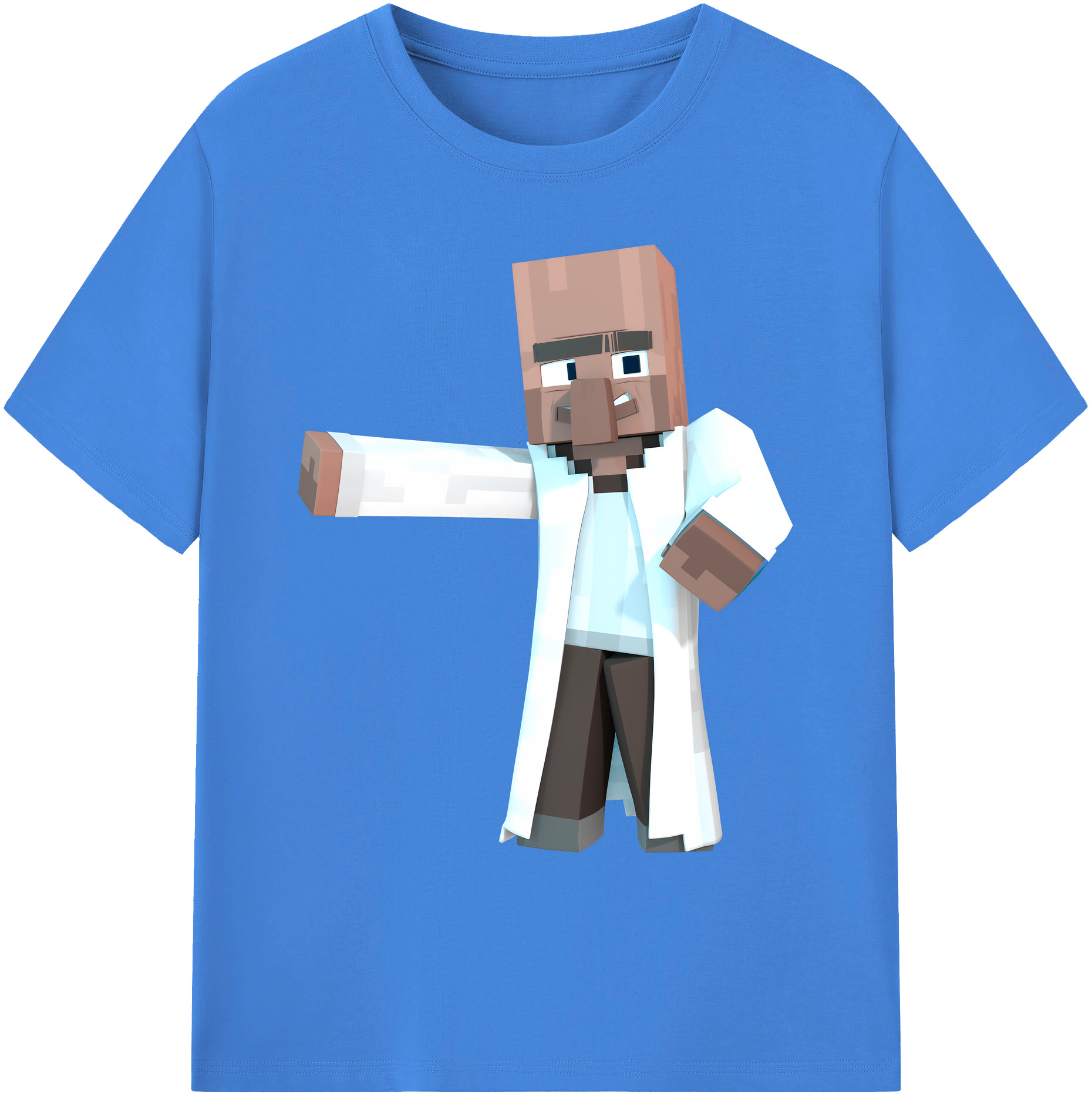 （画像用） マインクラフト ブロックの世界 Minecraft MC Block world 綿100％ メンズ半袖Tシャツ｜肌触りやわらか＆通気性
