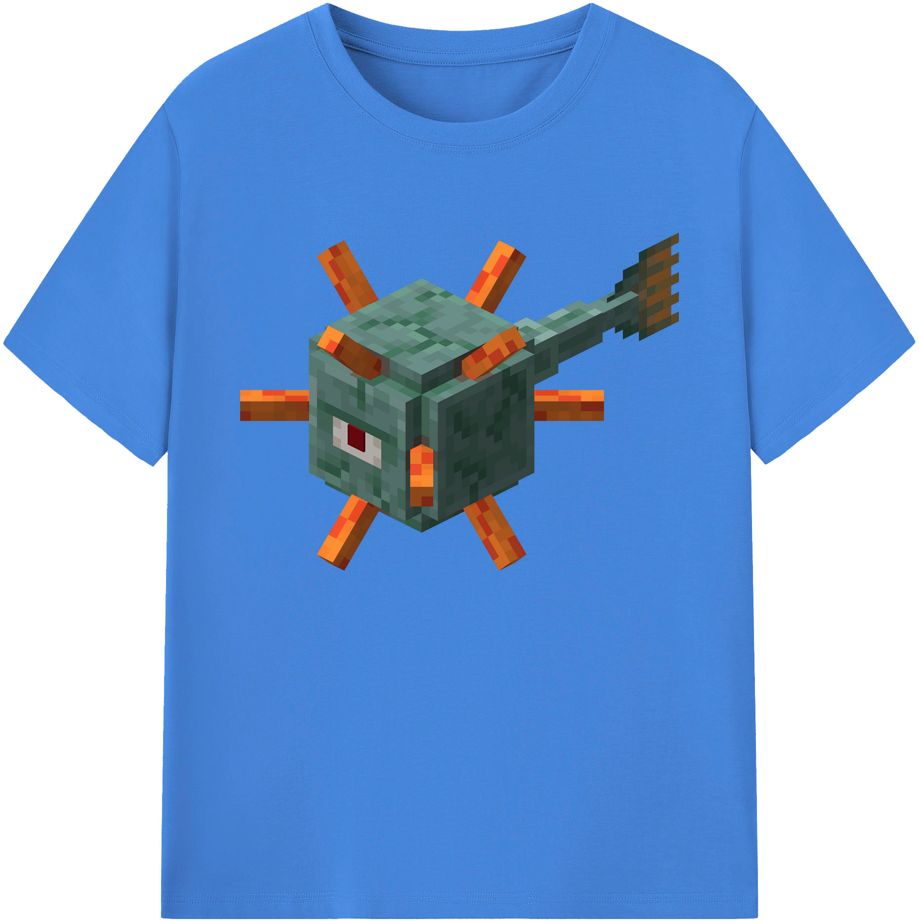 （画像用） マインクラフト ブロックの世界 Minecraft MC Block world 綿100％ メンズ半袖Tシャツ｜肌触りやわらか＆通気性