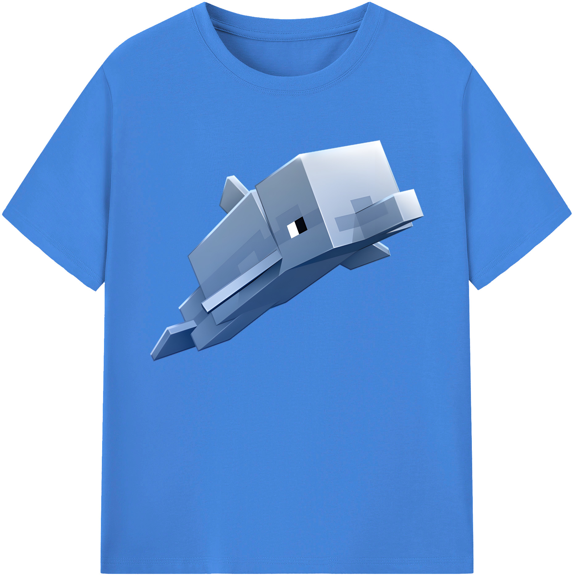 （画像用） マインクラフト ブロックの世界 Minecraft MC Block world 綿100％ メンズ半袖Tシャツ｜肌触りやわらか＆通気性