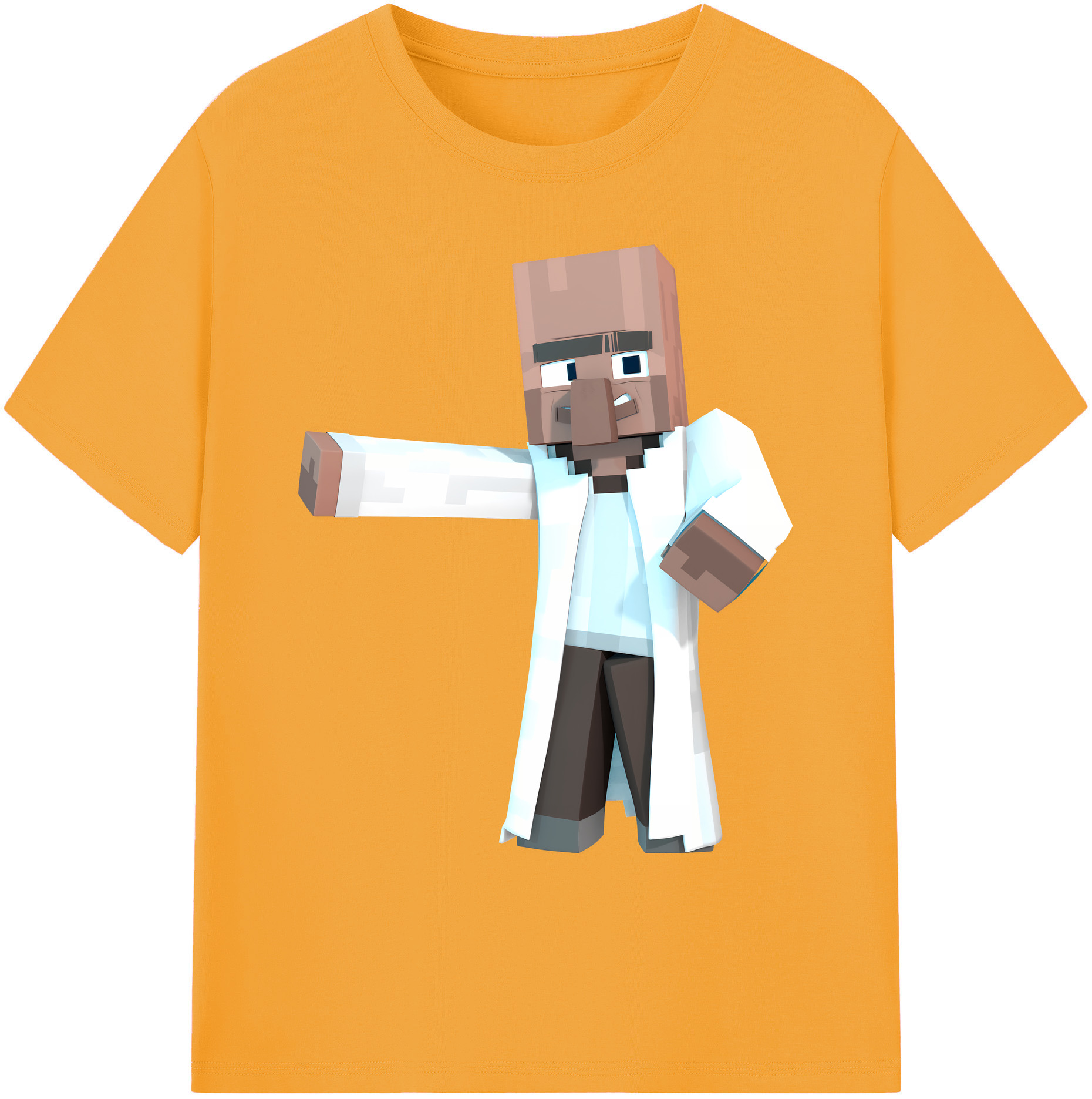 （画像用） マインクラフト ブロックの世界 Minecraft MC Block world 綿100％ メンズ半袖Tシャツ｜肌触りやわらか＆通気性