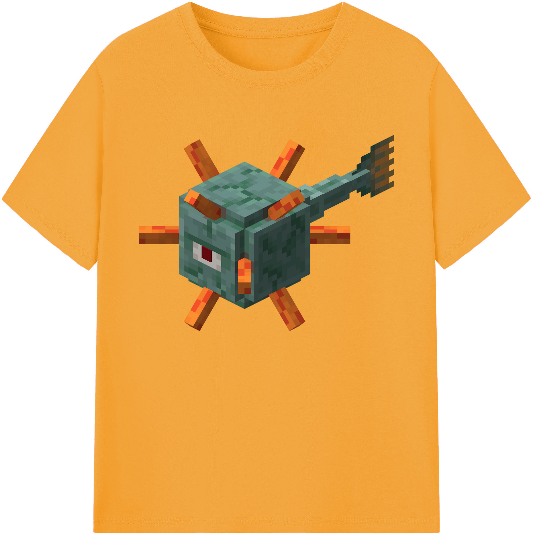 （画像用） マインクラフト ブロックの世界 Minecraft MC Block world 綿100％ メンズ半袖Tシャツ｜肌触りやわらか＆通気性