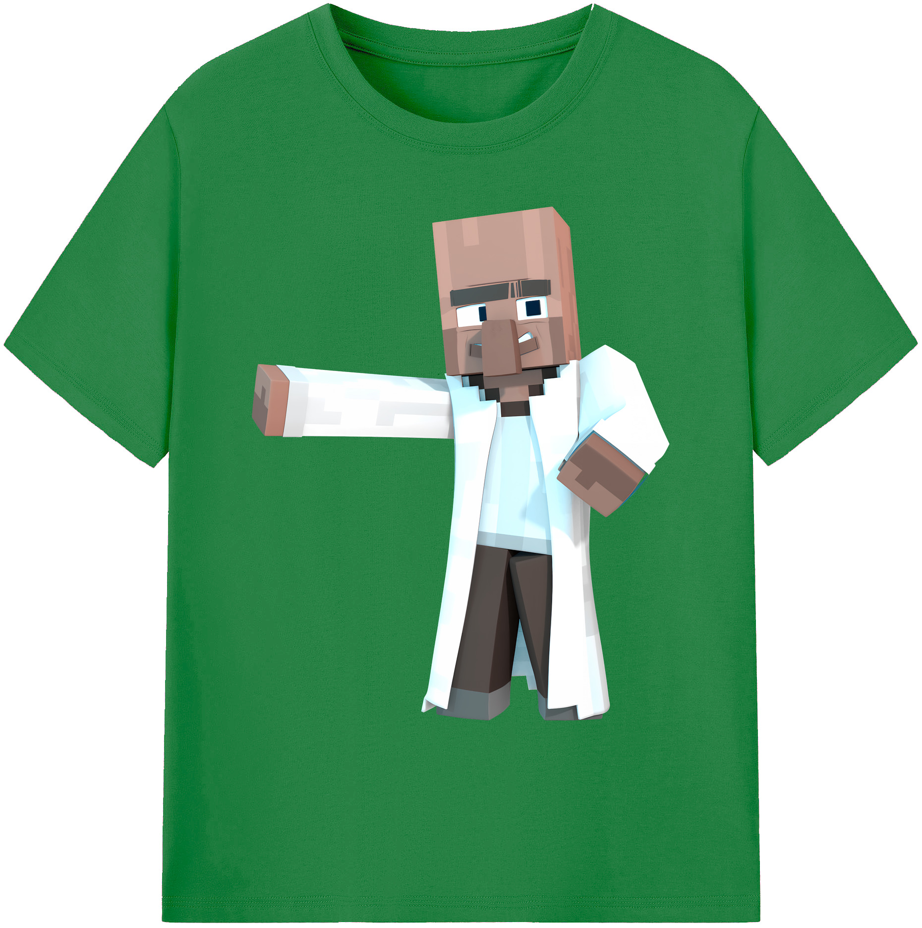 （画像用） マインクラフト ブロックの世界 Minecraft MC Block world 綿100％ メンズ半袖Tシャツ｜肌触りやわらか＆通気性