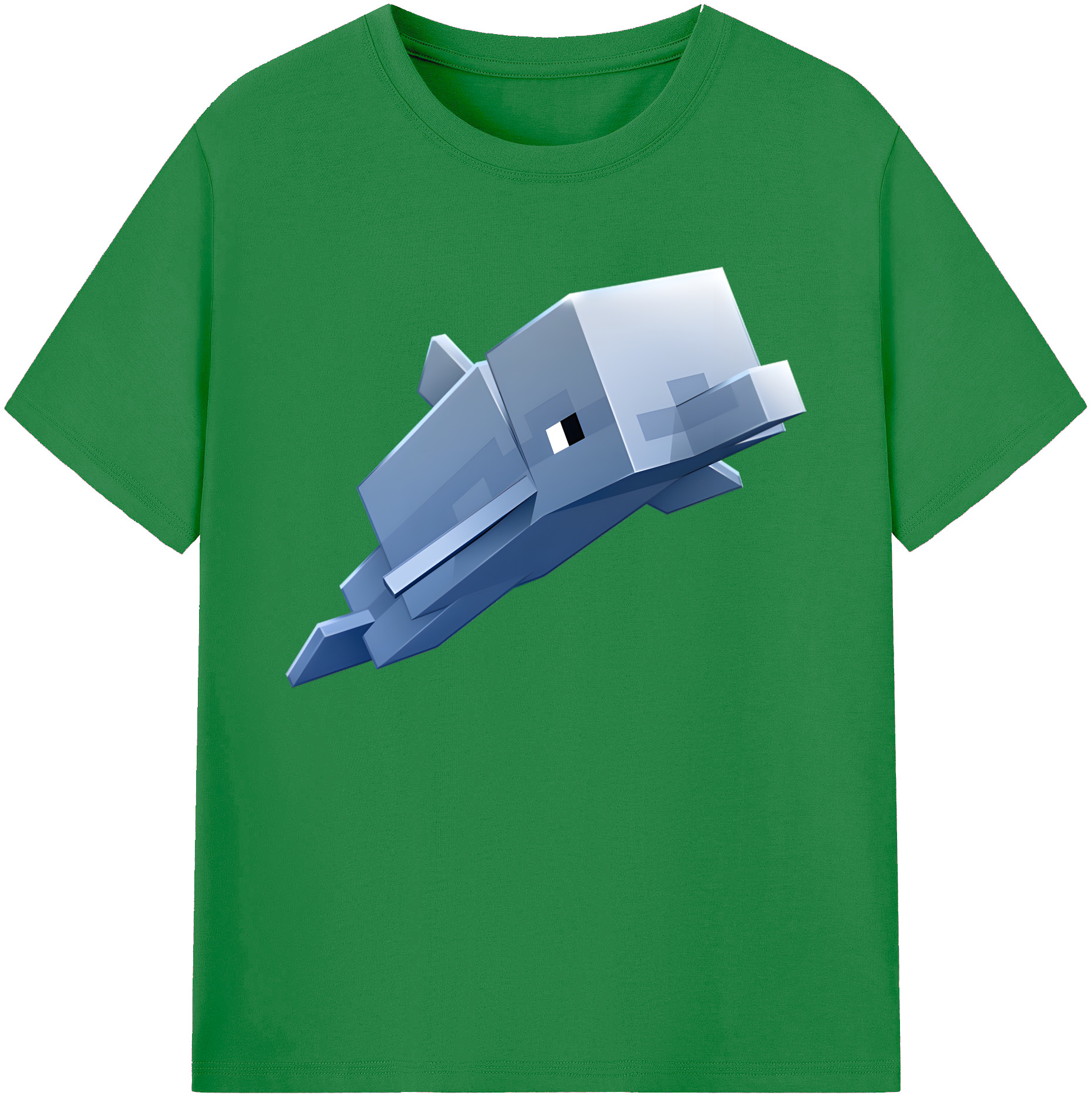 （画像用） マインクラフト ブロックの世界 Minecraft MC Block world 綿100％ メンズ半袖Tシャツ｜肌触りやわらか＆通気性