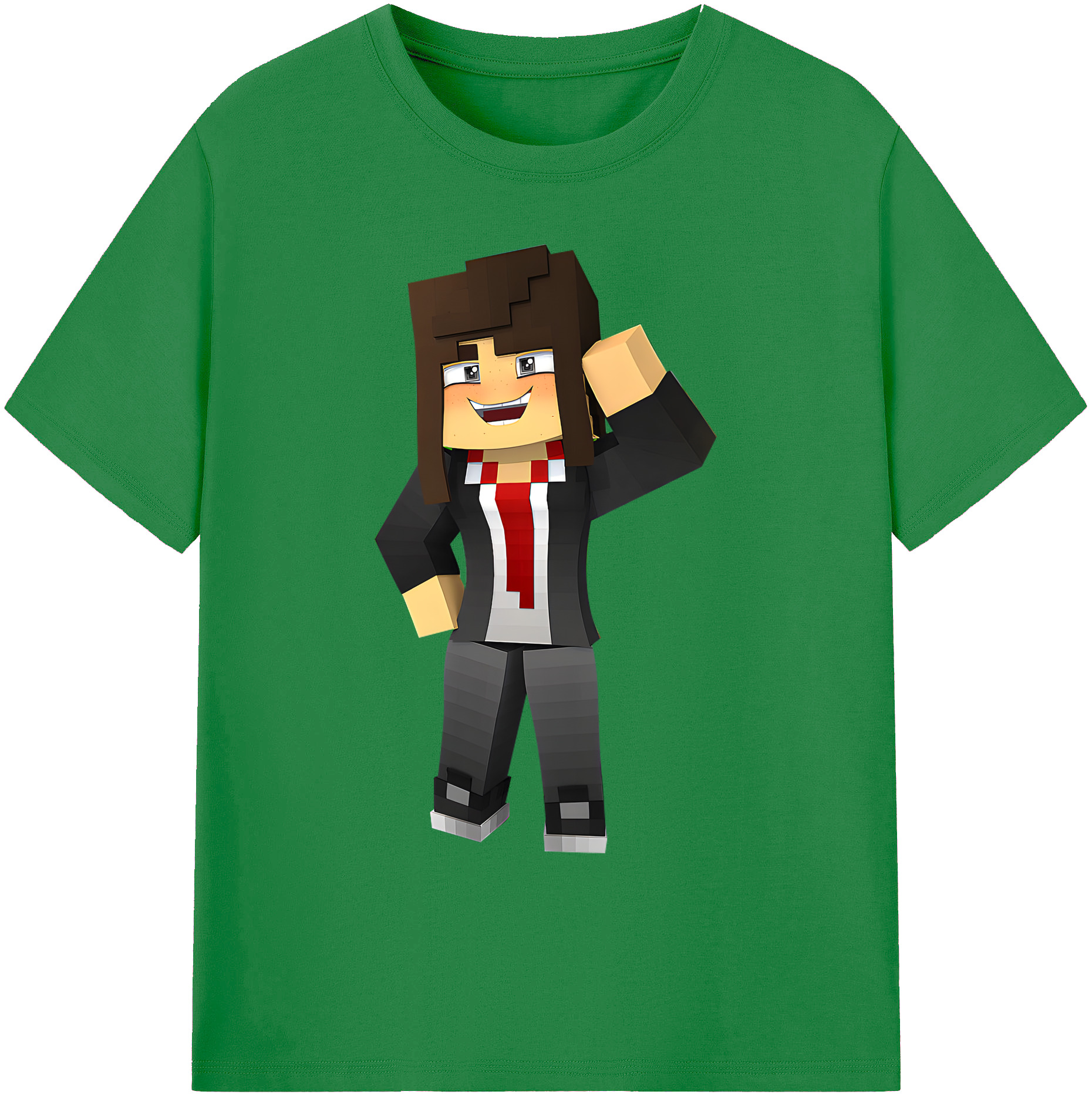 （画像用） マインクラフト ブロックの世界 Minecraft MC Block world 綿100％ メンズ半袖Tシャツ｜肌触りやわらか＆通気性