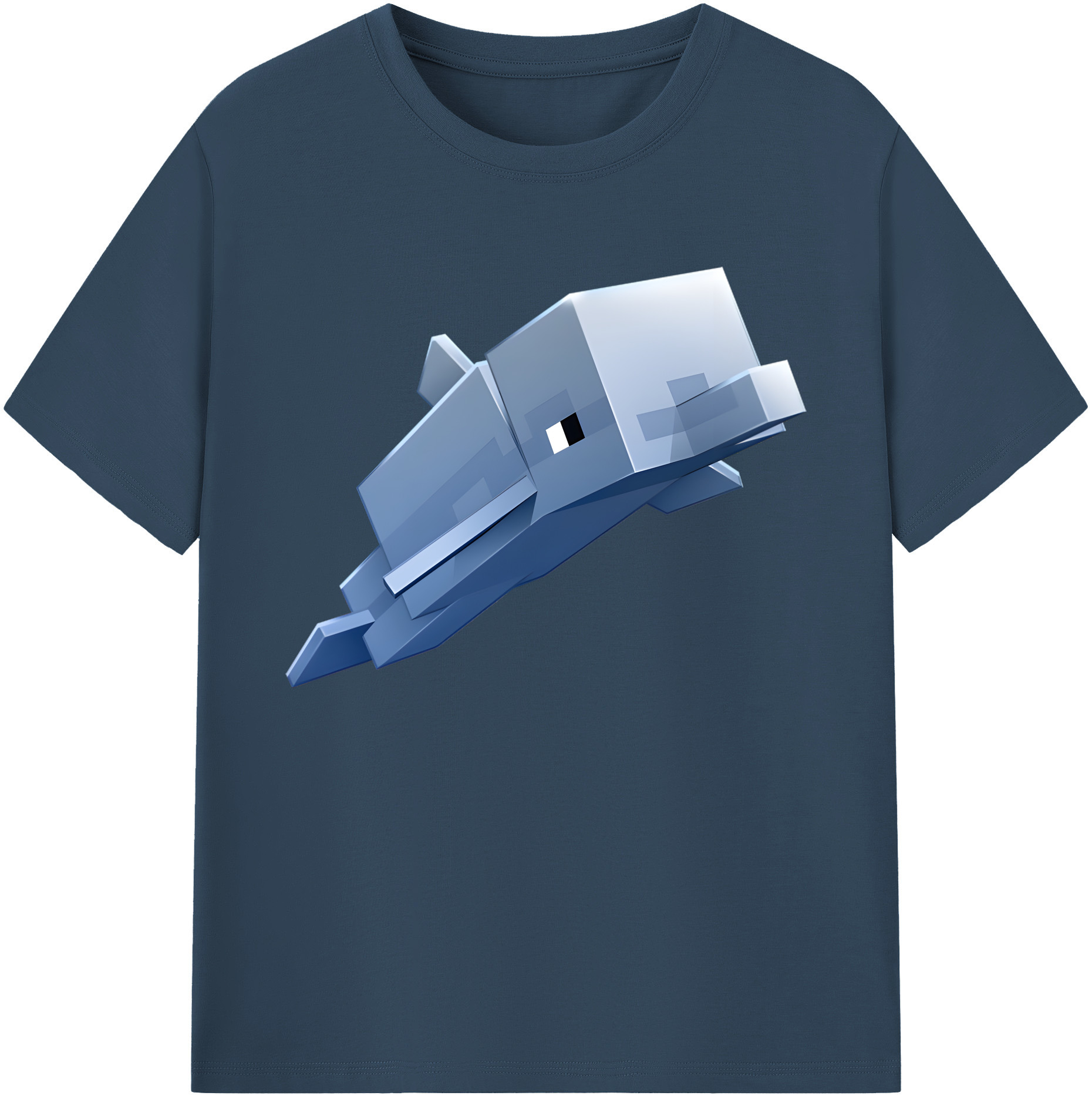 （画像用） マインクラフト ブロックの世界 Minecraft MC Block world 綿100％ メンズ半袖Tシャツ｜肌触りやわらか＆通気性