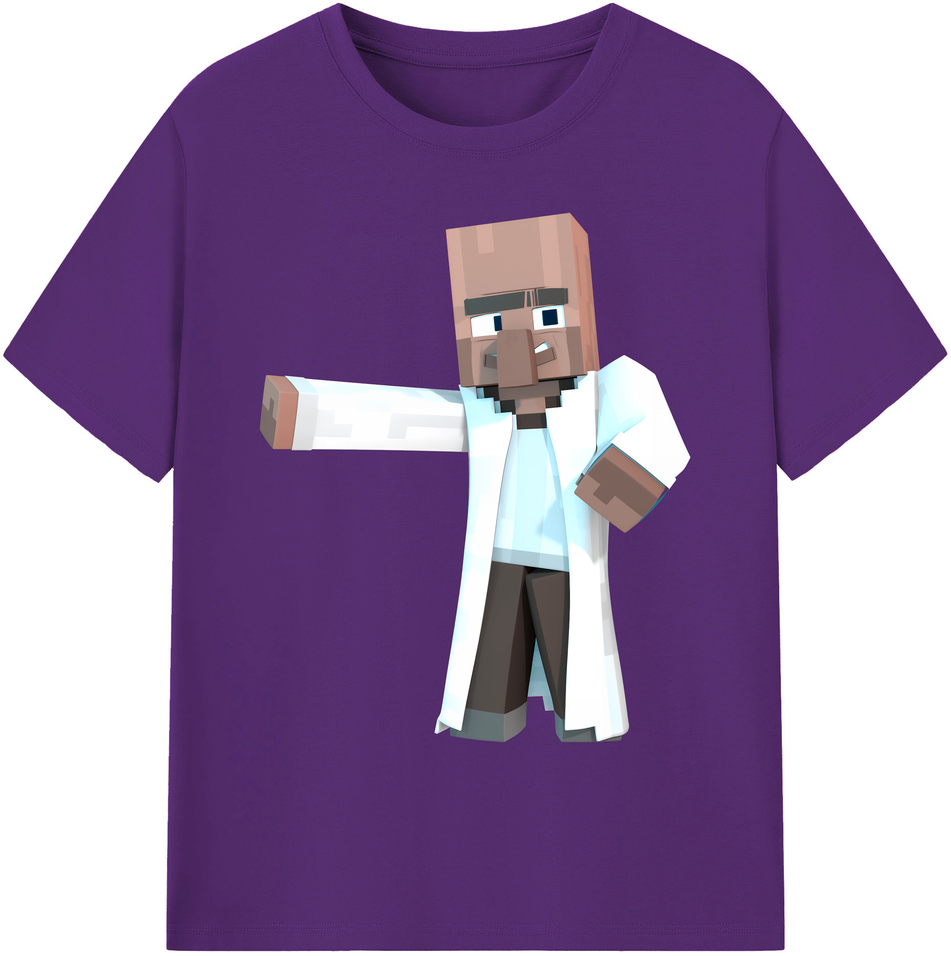 （画像用） マインクラフト ブロックの世界 Minecraft MC Block world 綿100％ メンズ半袖Tシャツ｜肌触りやわらか＆通気性