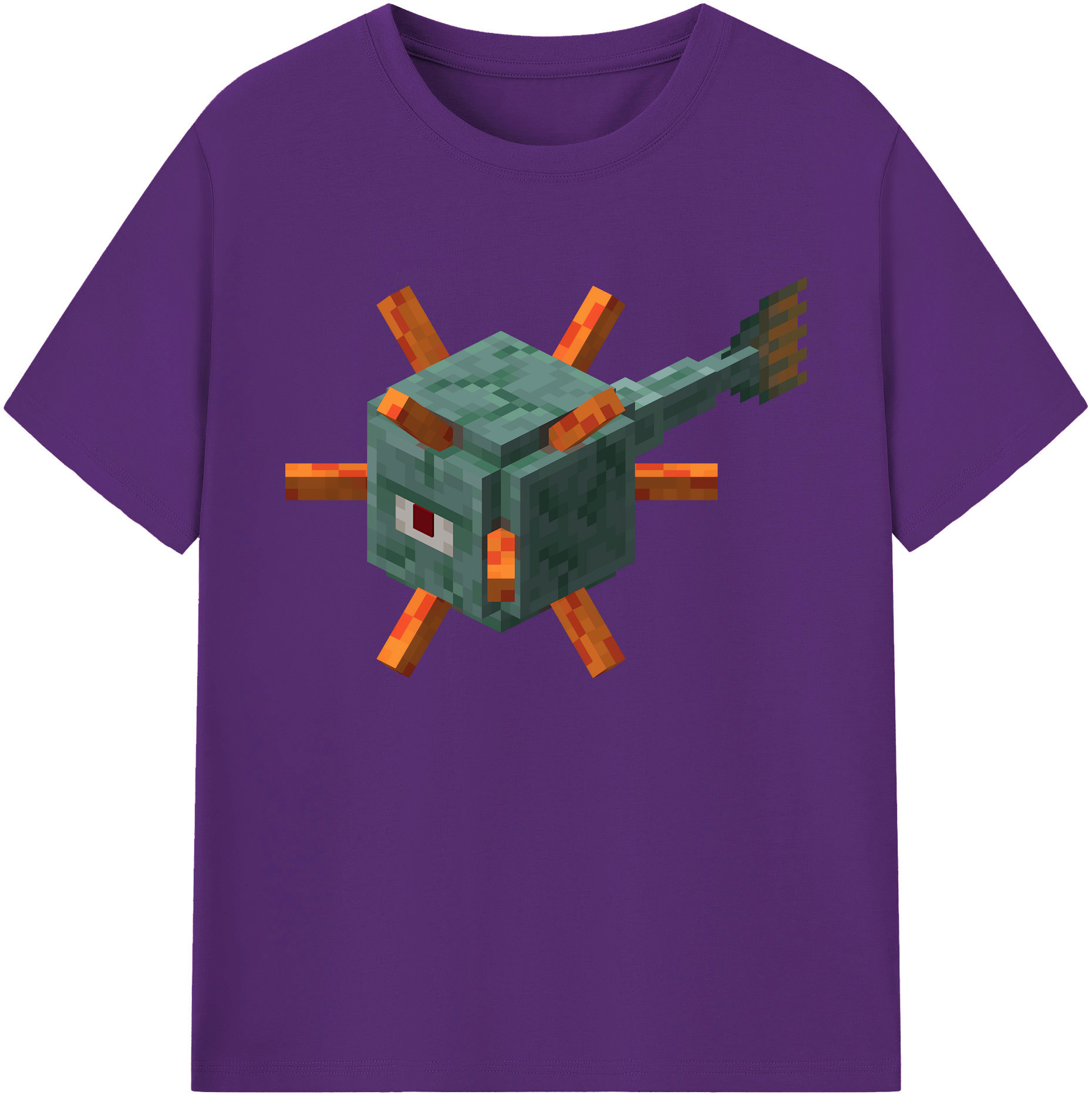 （画像用） マインクラフト ブロックの世界 Minecraft MC Block world 綿100％ メンズ半袖Tシャツ｜肌触りやわらか＆通気性