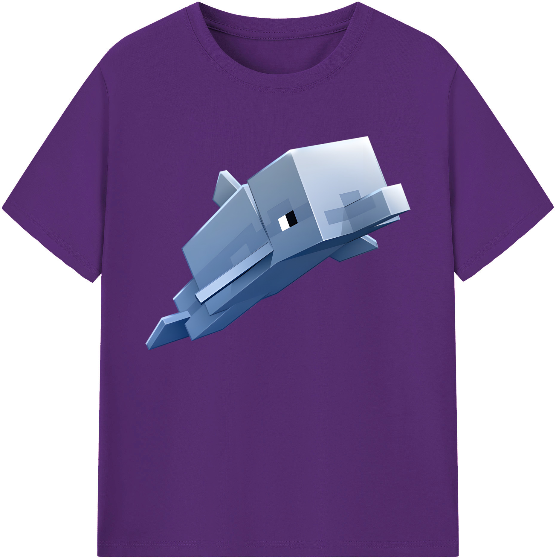 （画像用） マインクラフト ブロックの世界 Minecraft MC Block world 綿100％ メンズ半袖Tシャツ｜肌触りやわらか＆通気性