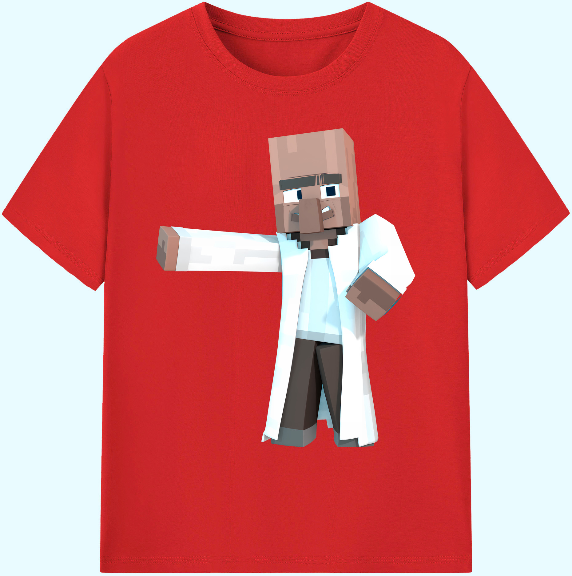 （画像用） マインクラフト ブロックの世界 Minecraft MC Block world 綿100％ メンズ半袖Tシャツ｜肌触りやわらか＆通気性