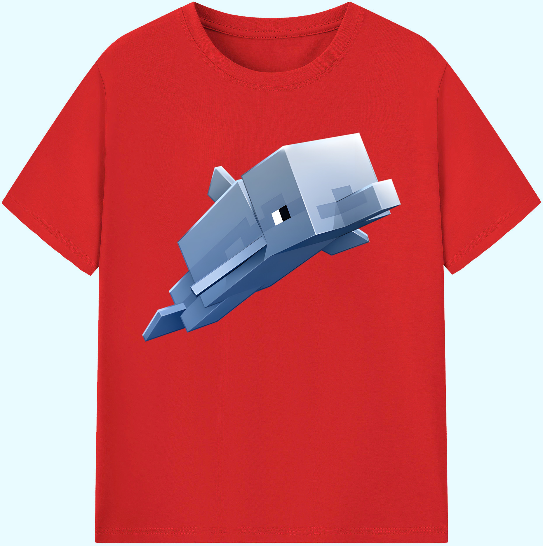 （画像用） マインクラフト ブロックの世界 Minecraft MC Block world 綿100％ メンズ半袖Tシャツ｜肌触りやわらか＆通気性