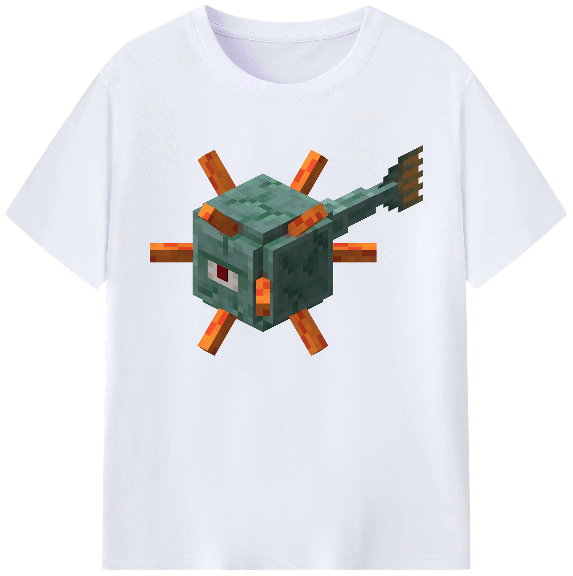 （画像用） マインクラフト ブロックの世界 Minecraft MC Block world 綿100％ メンズ半袖Tシャツ｜肌触りやわらか＆通気性