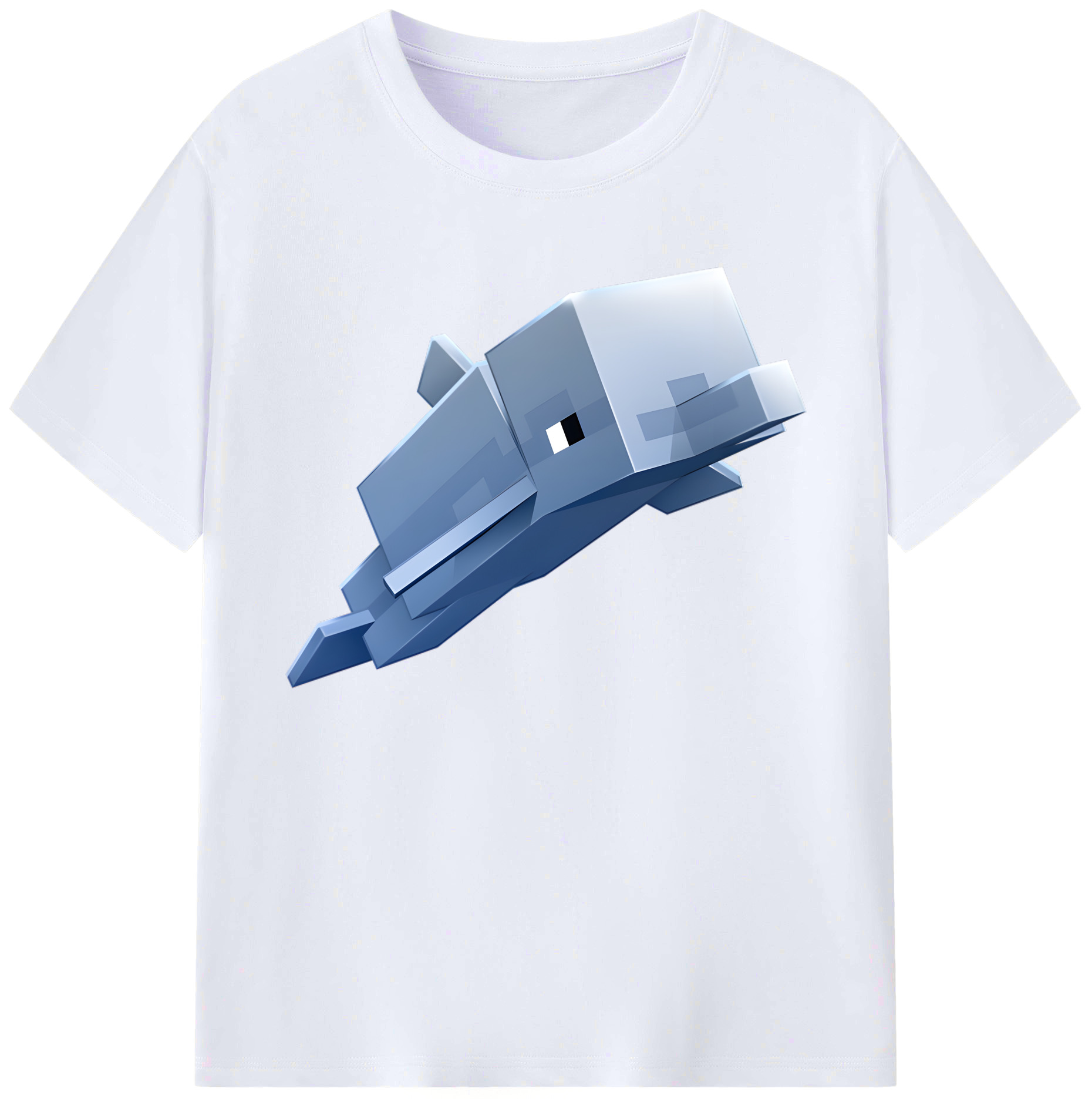 （画像用） マインクラフト ブロックの世界 Minecraft MC Block world 綿100％ メンズ半袖Tシャツ｜肌触りやわらか＆通気性