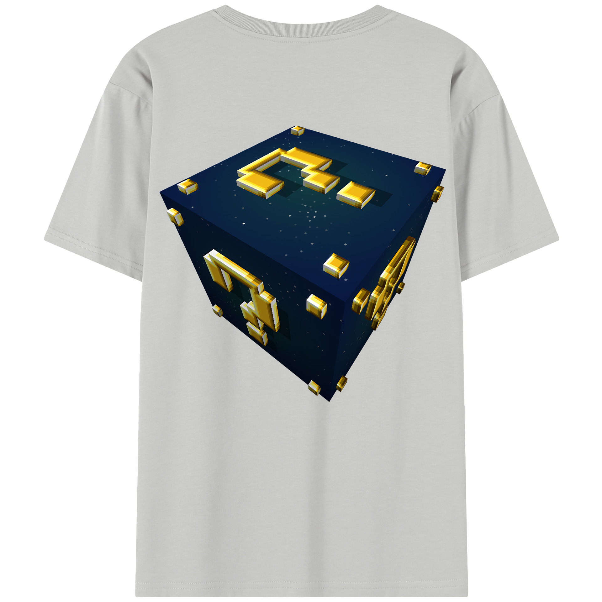 （画像用） マインクラフト ブロックの世界 Minecraft MC Block world レディース半袖Tシャツ(バックプリント)