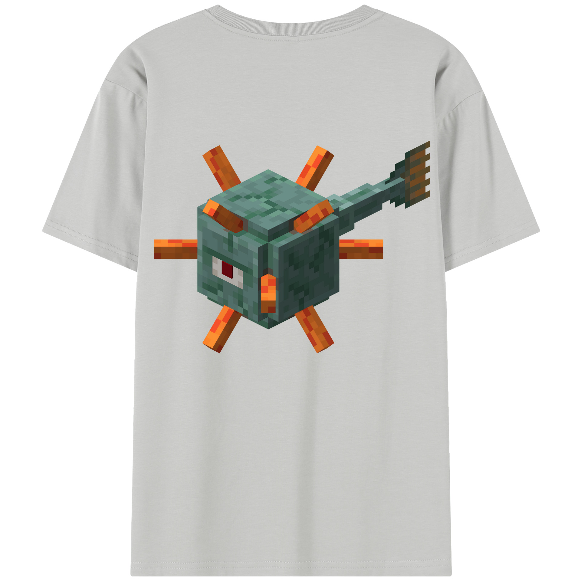 （画像用） マインクラフト ブロックの世界 Minecraft MC Block world レディース半袖Tシャツ(バックプリント)