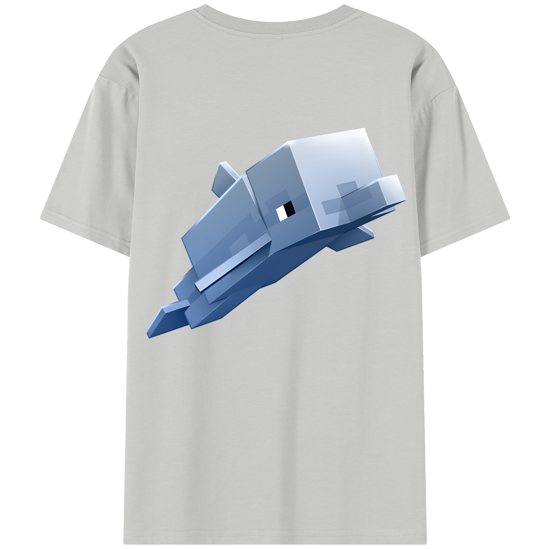 （画像用） マインクラフト ブロックの世界 Minecraft MC Block world レディース半袖Tシャツ(バックプリント)