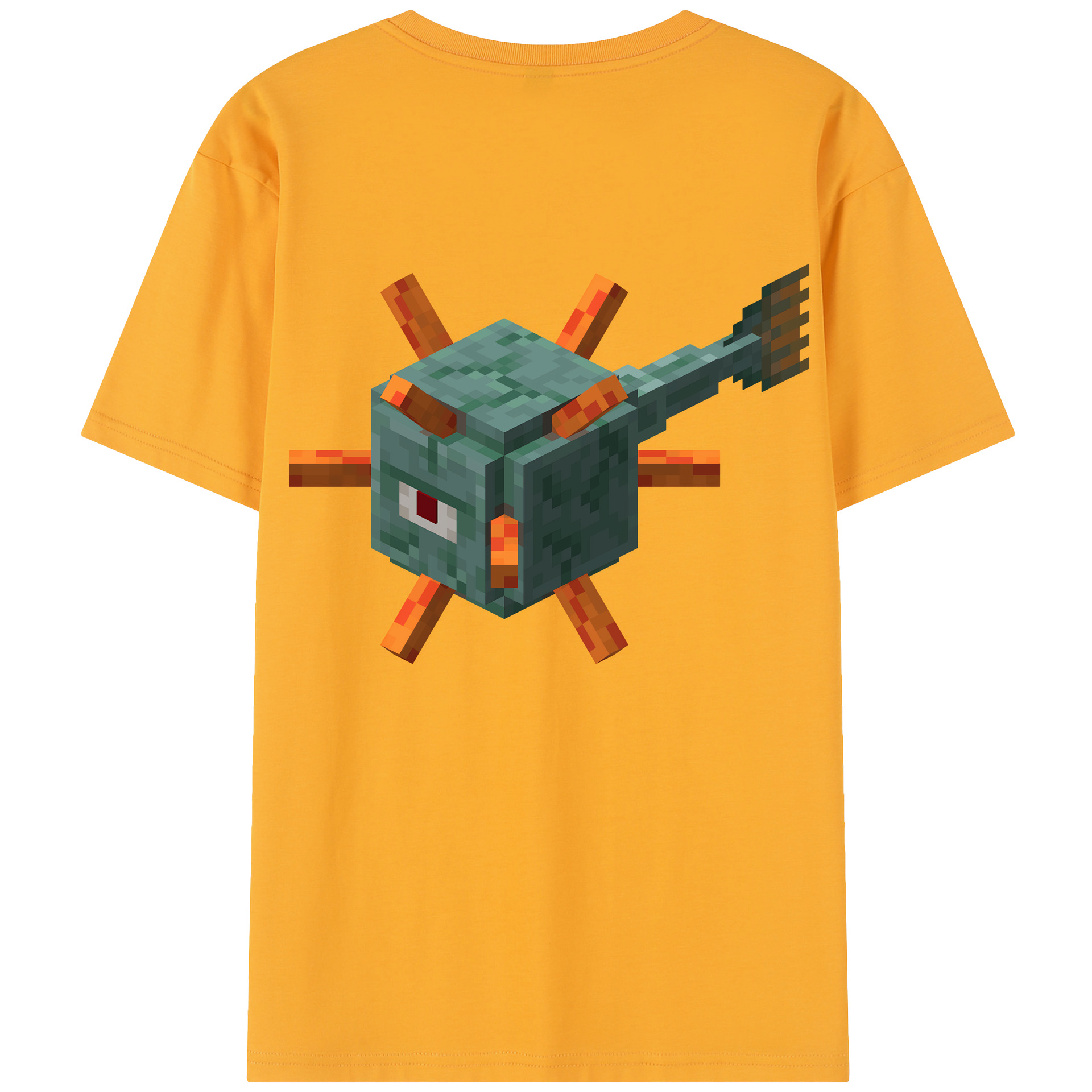 （画像用） マインクラフト ブロックの世界 Minecraft MC Block world レディース半袖Tシャツ(バックプリント)