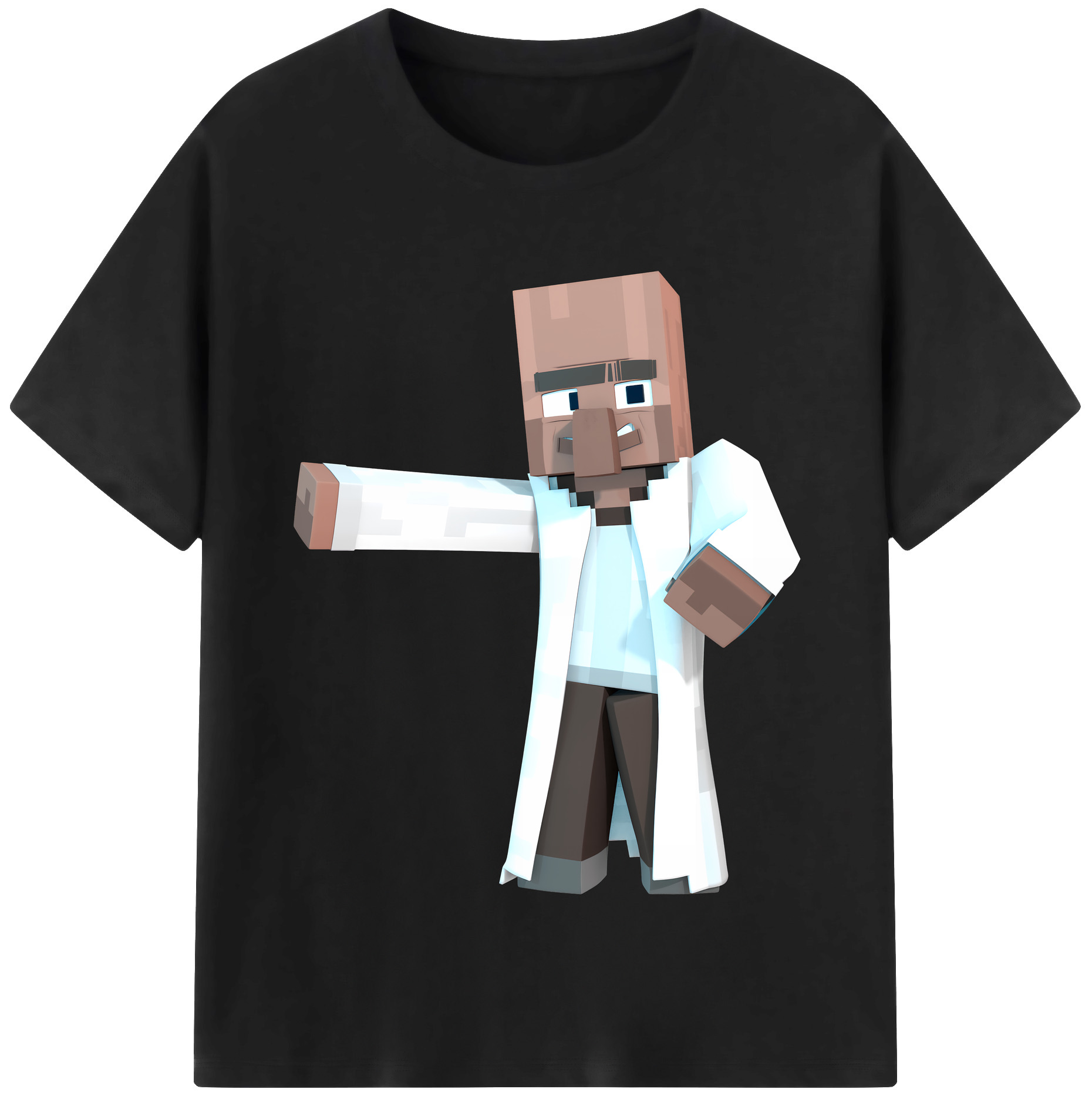 （画像用） マインクラフト ブロックの世界 Minecraft MC Block world レディースカジュアルプリントTシャツ（綿100％）