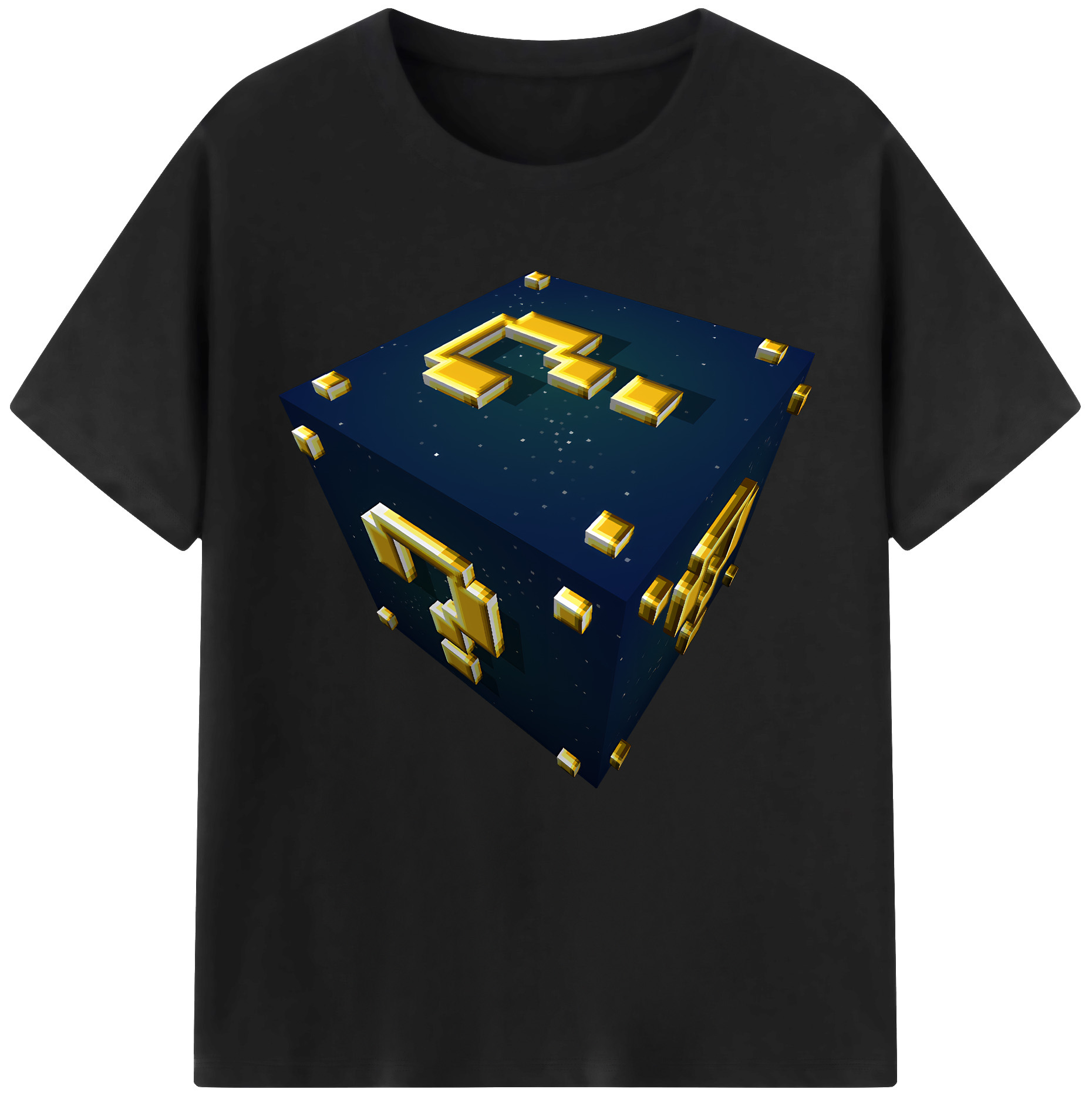 （画像用） マインクラフト ブロックの世界 Minecraft MC Block world レディースカジュアルプリントTシャツ（綿100％）