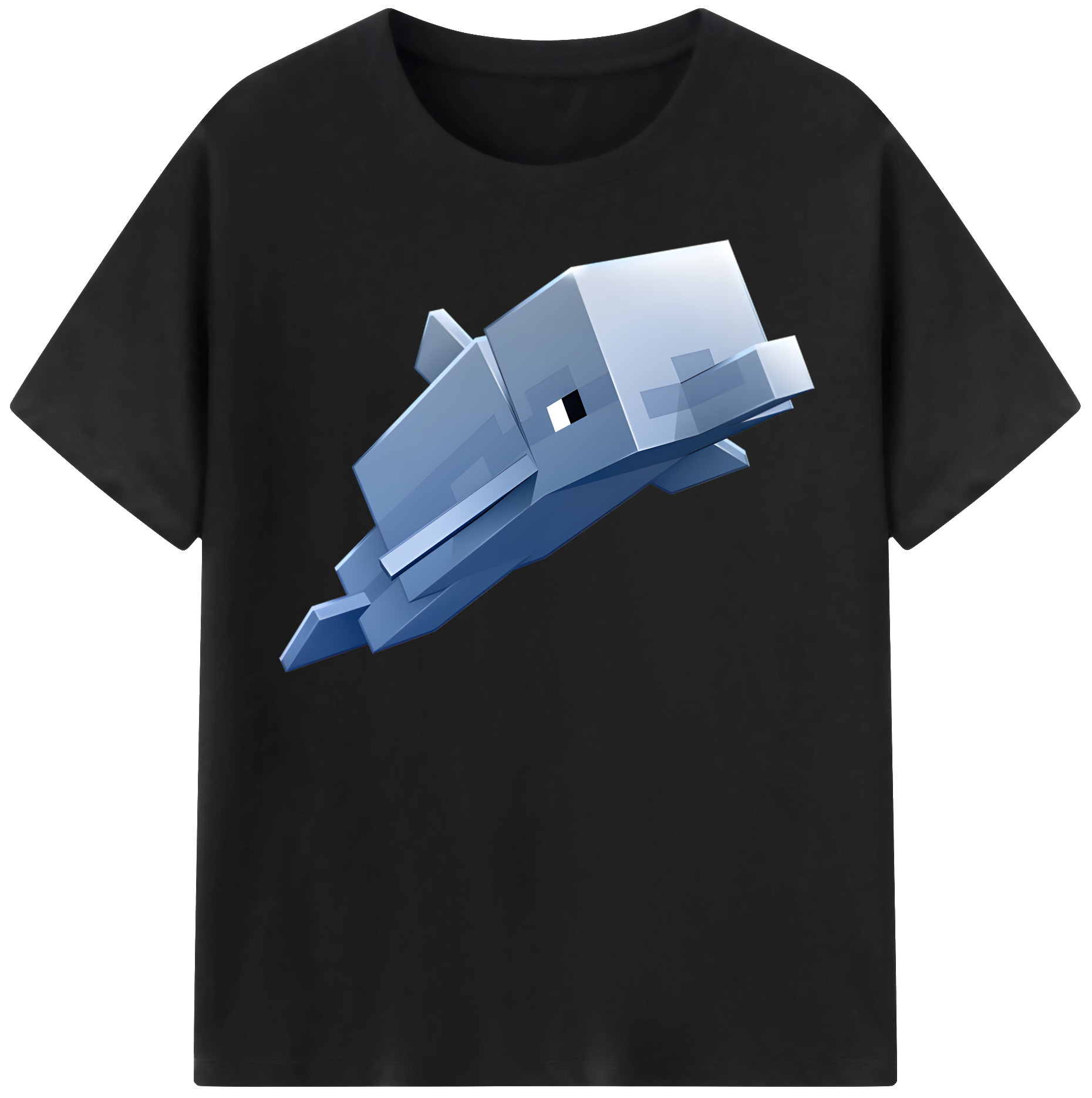 （画像用） マインクラフト ブロックの世界 Minecraft MC Block world レディースカジュアルプリントTシャツ（綿100％）