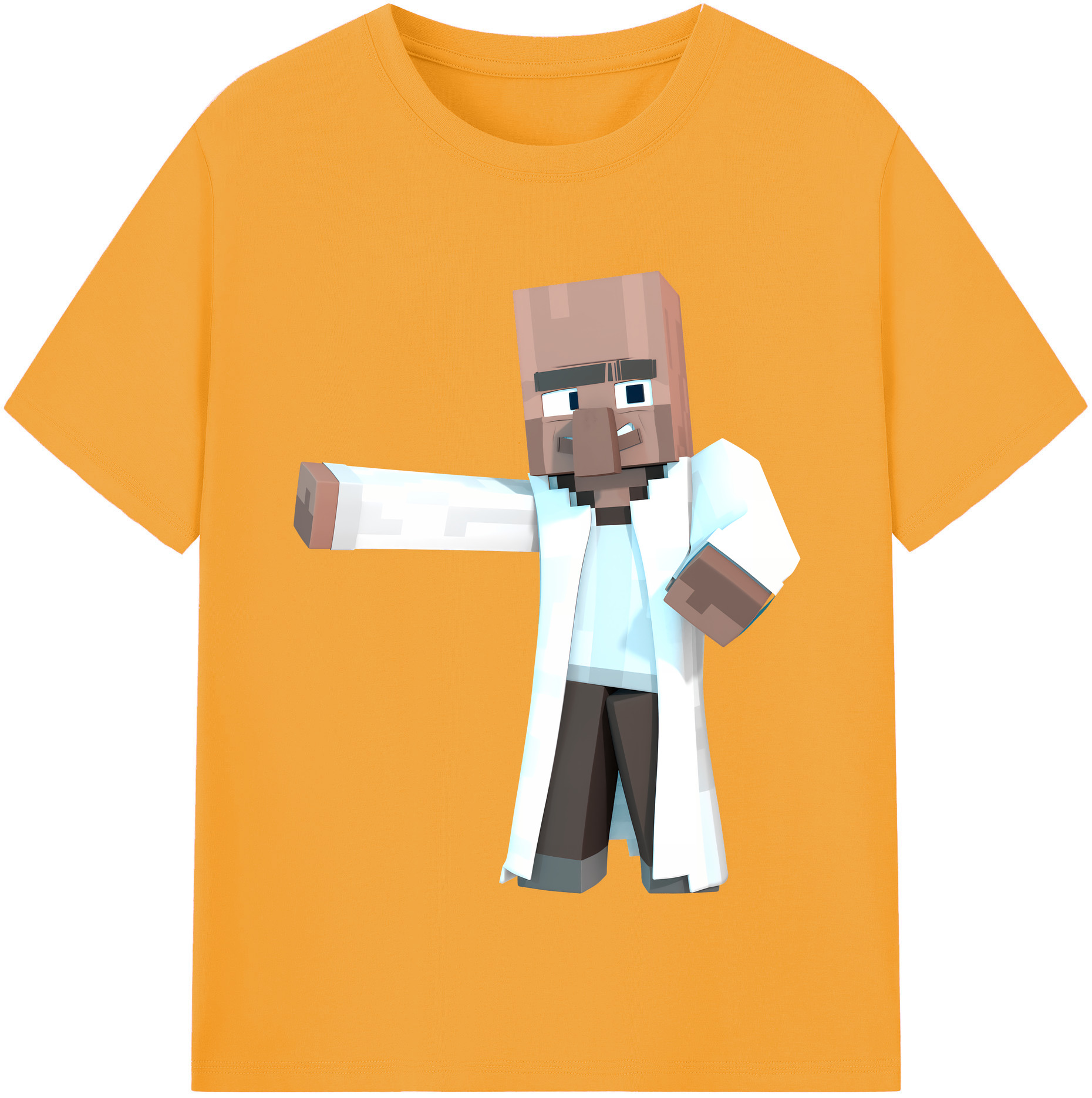 （画像用） マインクラフト ブロックの世界 Minecraft MC Block world レディースカジュアルプリントTシャツ（綿100％）