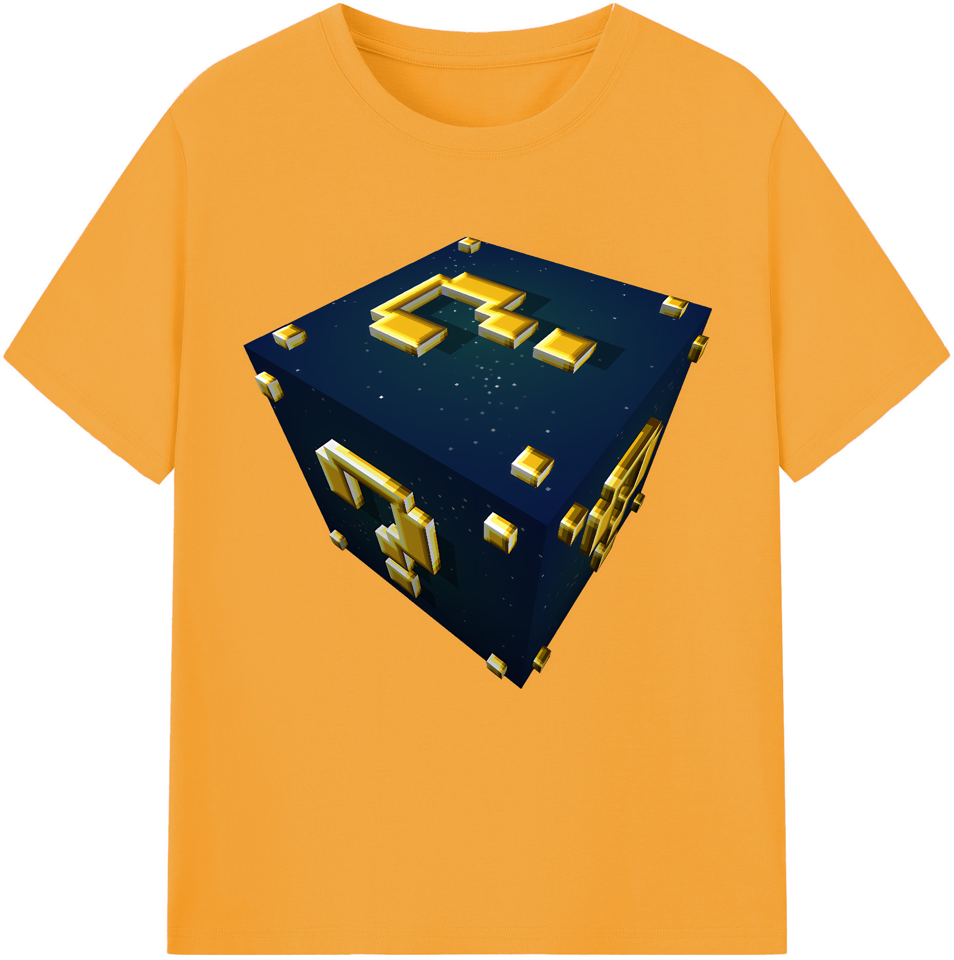 （画像用） マインクラフト ブロックの世界 Minecraft MC Block world レディースカジュアルプリントTシャツ（綿100％）