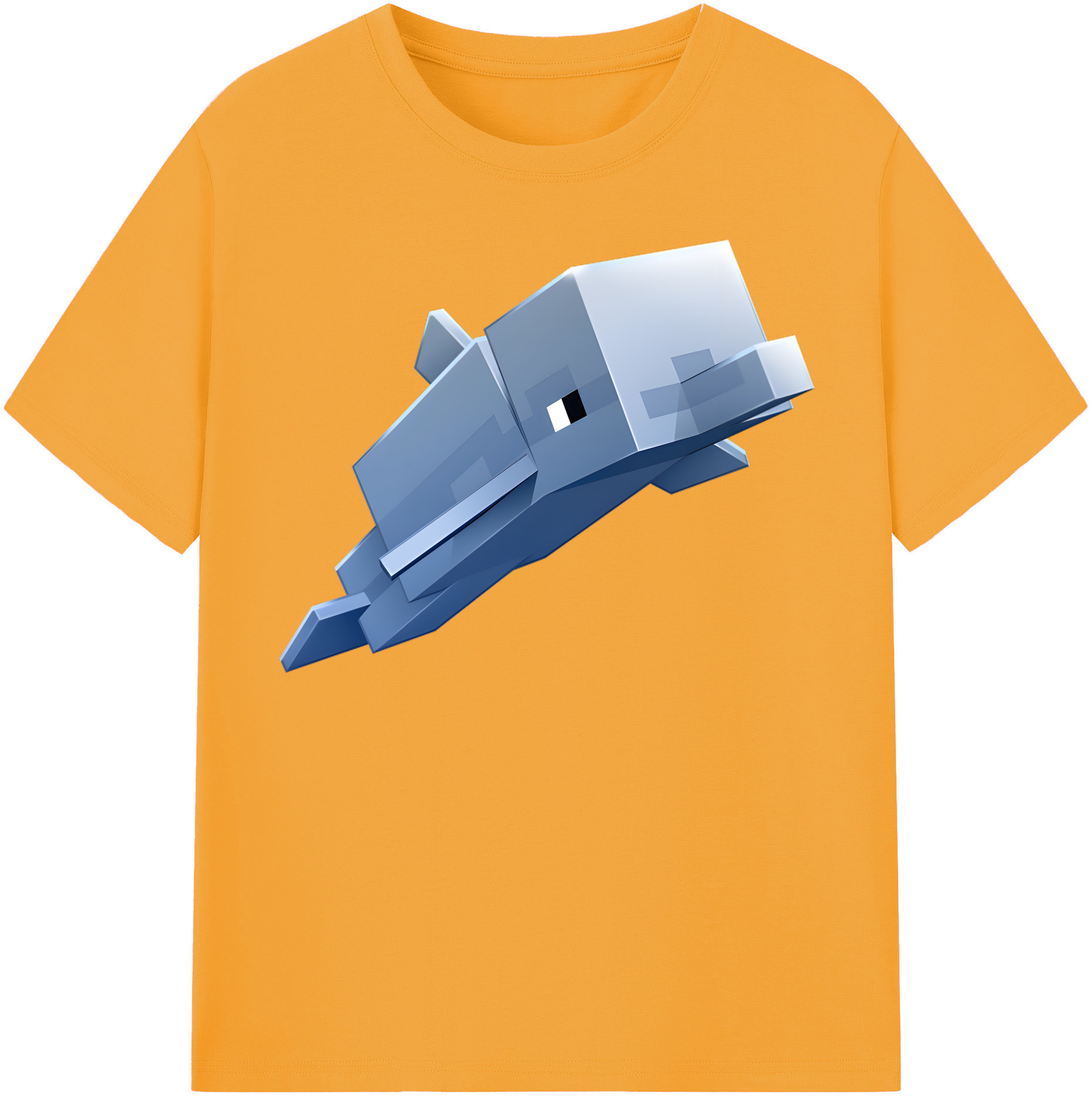 （画像用） マインクラフト ブロックの世界 Minecraft MC Block world レディースカジュアルプリントTシャツ（綿100％）