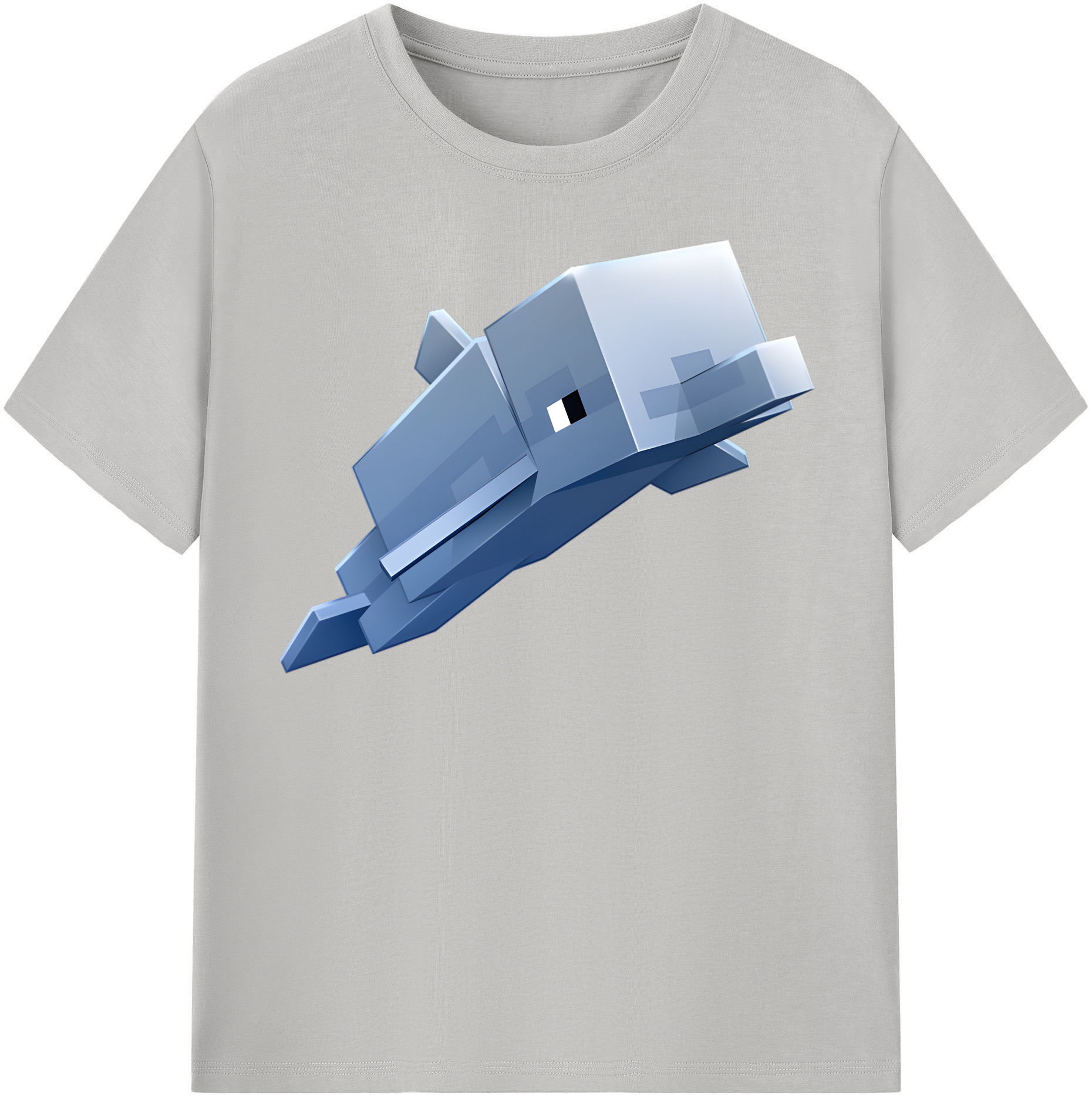 （画像用） マインクラフト ブロックの世界 Minecraft MC Block world レディースカジュアルプリントTシャツ（綿100％）