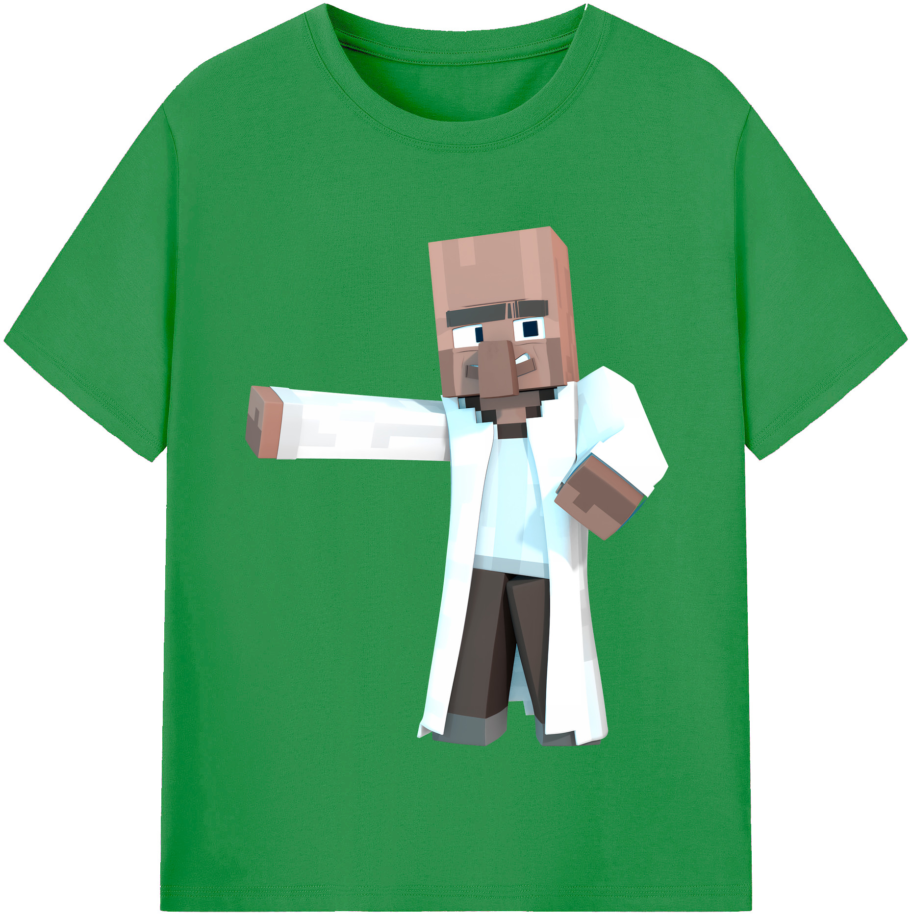 （画像用） マインクラフト ブロックの世界 Minecraft MC Block world レディースカジュアルプリントTシャツ（綿100％）