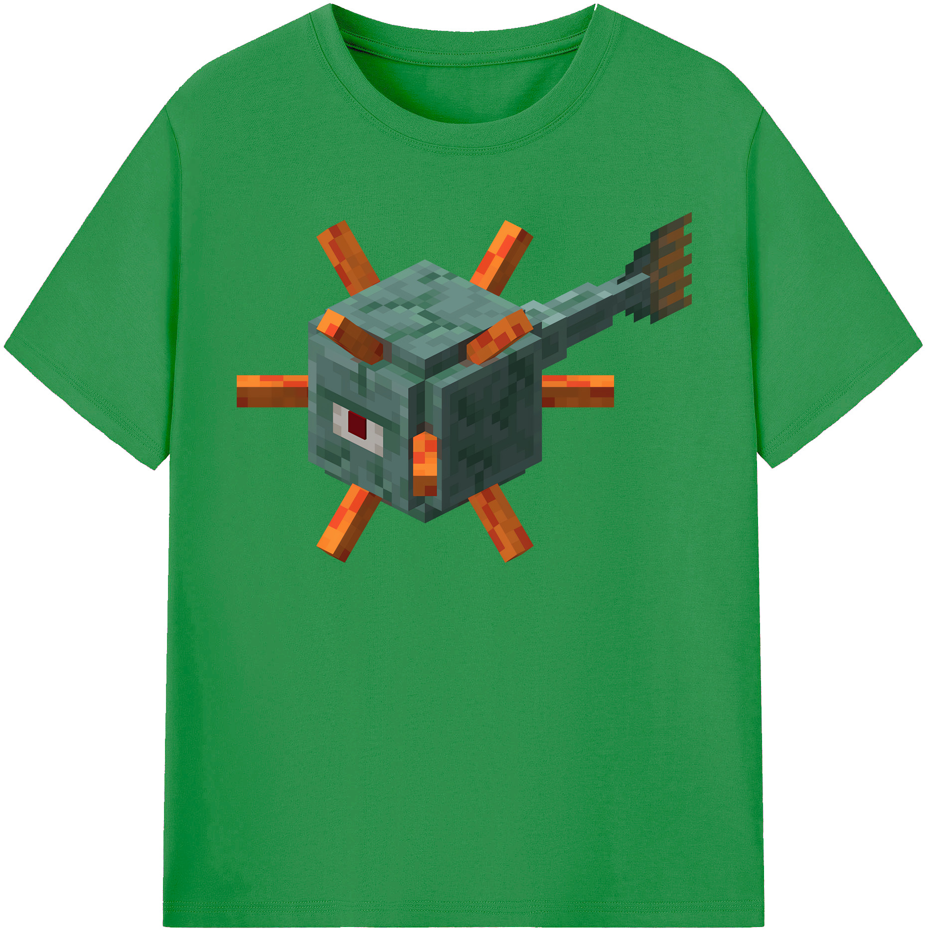 （画像用） マインクラフト ブロックの世界 Minecraft MC Block world レディースカジュアルプリントTシャツ（綿100％）