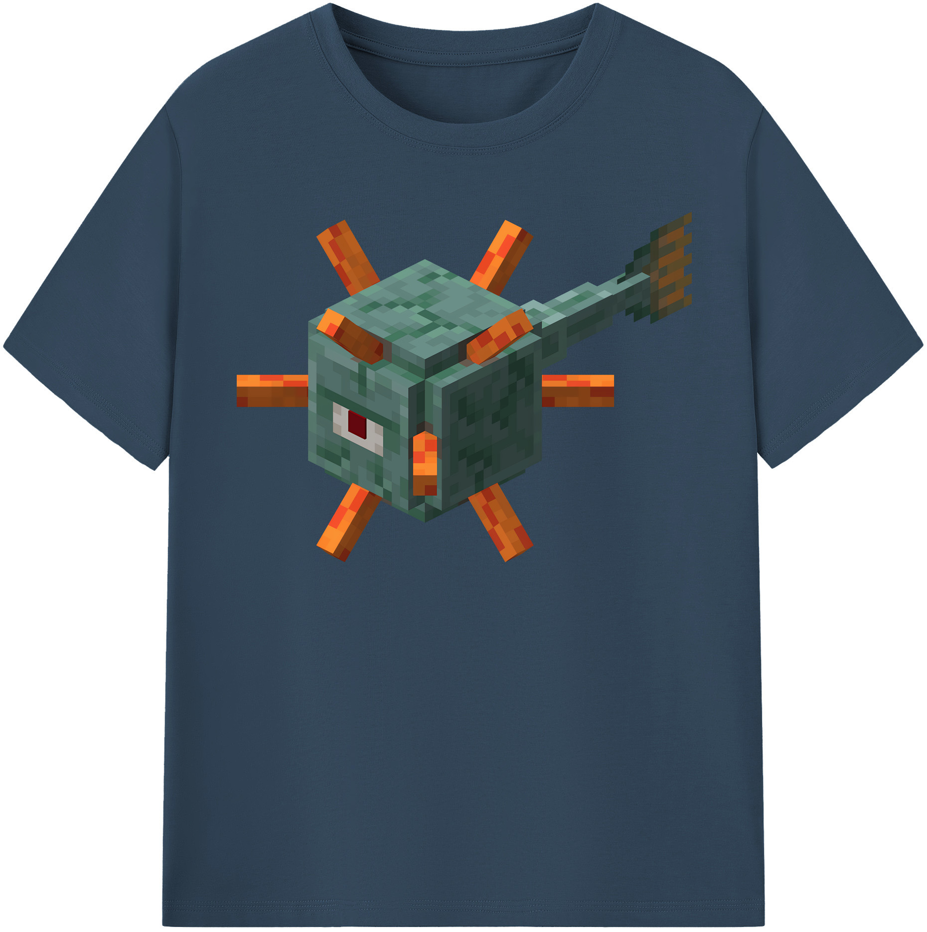 （画像用） マインクラフト ブロックの世界 Minecraft MC Block world レディースカジュアルプリントTシャツ（綿100％）