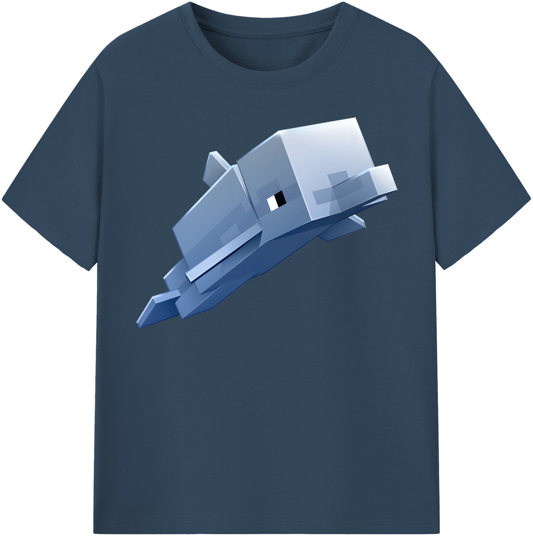 （画像用） マインクラフト ブロックの世界 Minecraft MC Block world レディースカジュアルプリントTシャツ（綿100％）