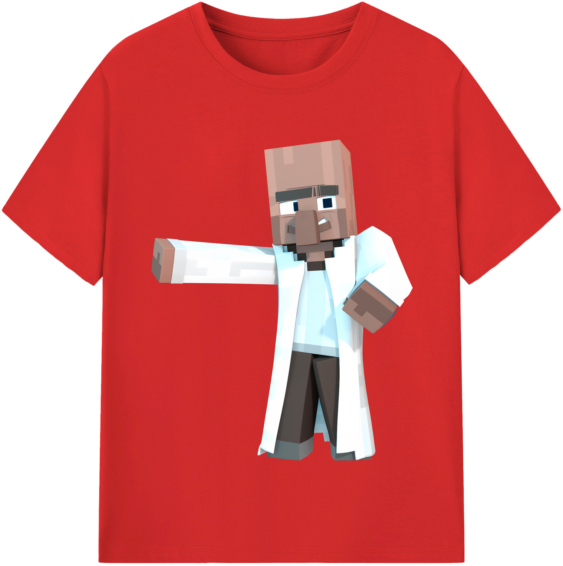 （画像用） マインクラフト ブロックの世界 Minecraft MC Block world レディースカジュアルプリントTシャツ（綿100％）