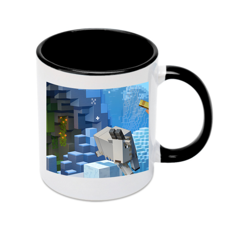 （画像用） マインクラフト ブロックの世界 Minecraft MC Block world カラーマグカップ