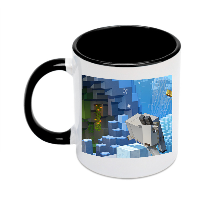（画像用） マインクラフト ブロックの世界 Minecraft MC Block world カラーマグカップ