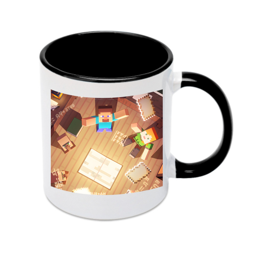（画像用） マインクラフト ブロックの世界 Minecraft MC Block world カラーマグカップ