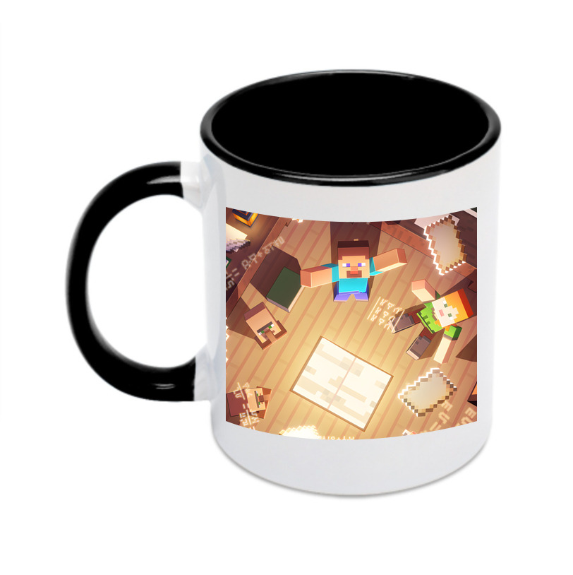 （画像用） マインクラフト ブロックの世界 Minecraft MC Block world カラーマグカップ