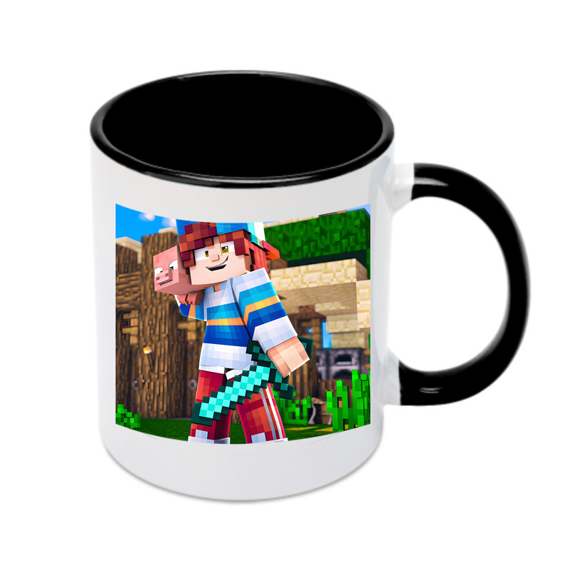 （画像用） マインクラフト ブロックの世界 Minecraft MC Block world カラーマグカップ