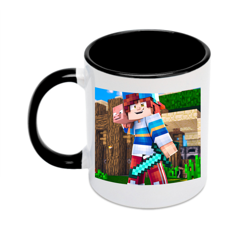 （画像用） マインクラフト ブロックの世界 Minecraft MC Block world カラーマグカップ