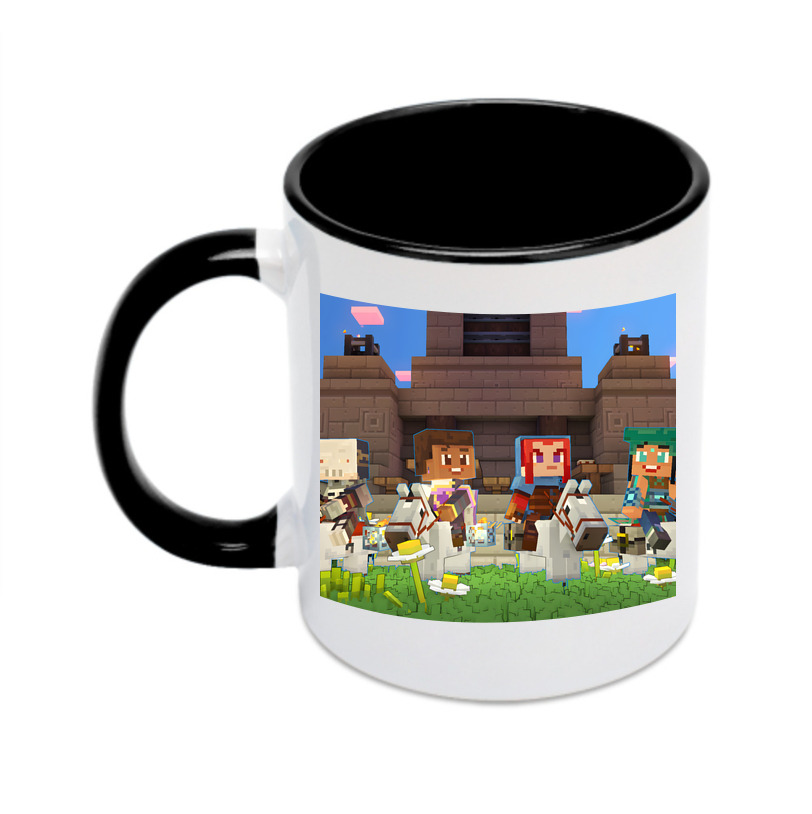 （画像用） マインクラフト ブロックの世界 Minecraft MC Block world カラーマグカップ