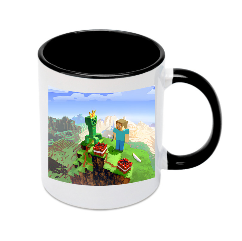 （画像用） マインクラフト ブロックの世界 Minecraft MC Block world カラーマグカップ