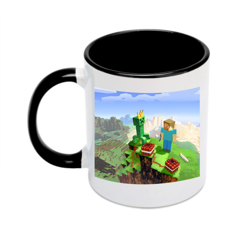 （画像用） マインクラフト ブロックの世界 Minecraft MC Block world カラーマグカップ