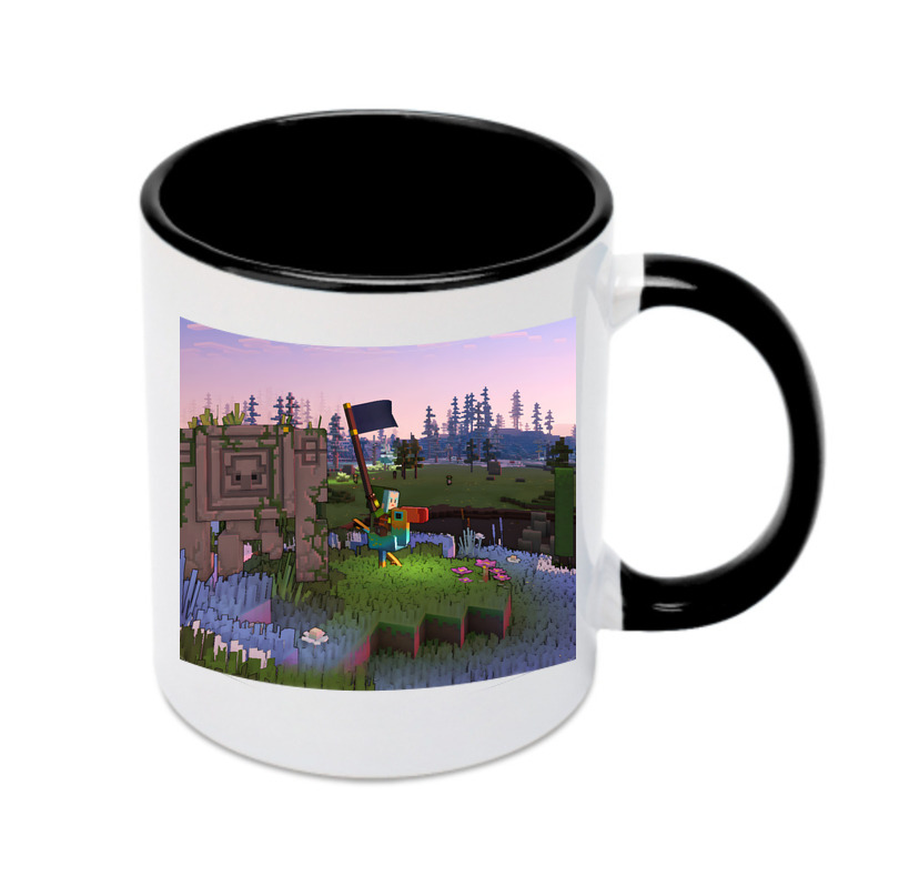 （画像用） マインクラフト ブロックの世界 Minecraft MC Block world カラーマグカップ