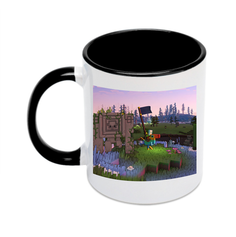 （画像用） マインクラフト ブロックの世界 Minecraft MC Block world カラーマグカップ