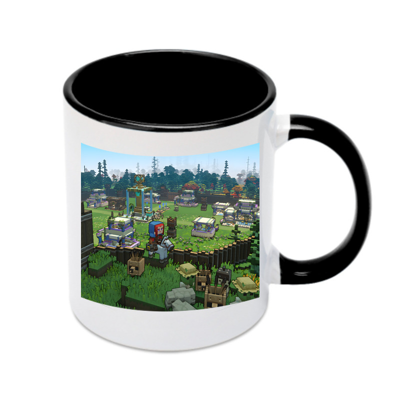 （画像用） マインクラフト ブロックの世界 Minecraft MC Block world カラーマグカップ