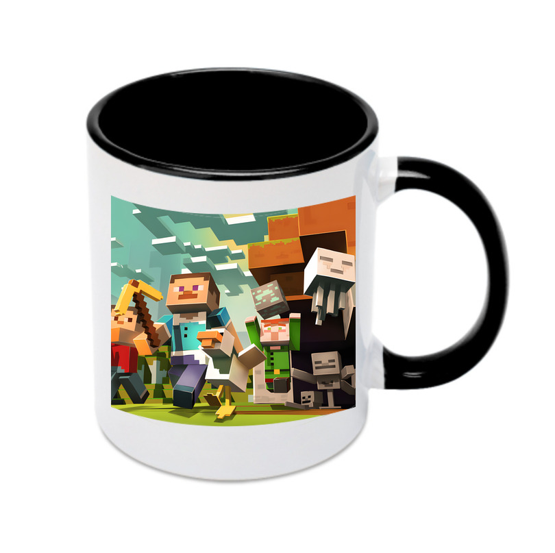（画像用） マインクラフト ブロックの世界 Minecraft MC Block world カラーマグカップ
