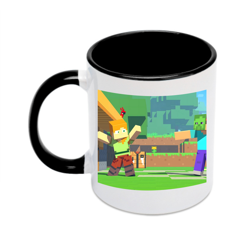 （画像用） マインクラフト ブロックの世界 Minecraft MC Block world カラーマグカップ