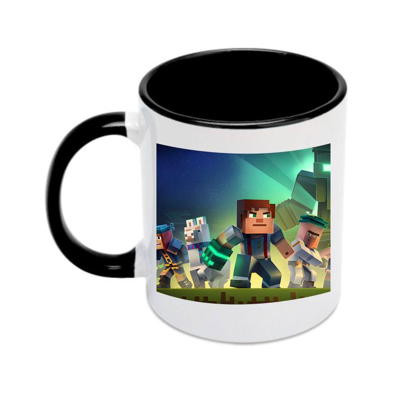 （画像用） マインクラフト ブロックの世界 Minecraft MC Block world カラーマグカップ